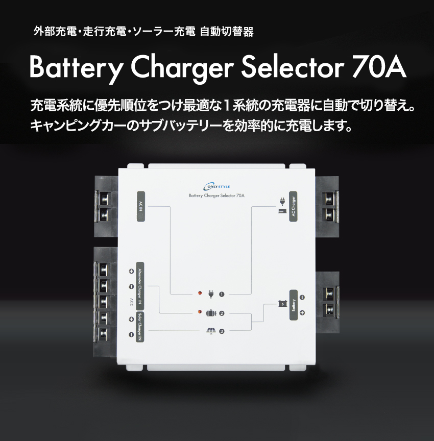 バッテリーチャージャーセレクター